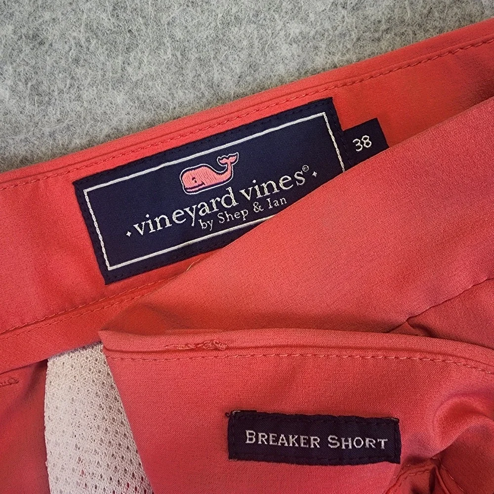 Vineyard Vines Performance Breaker Shorts Mens 38 Pink Stretch Chino
